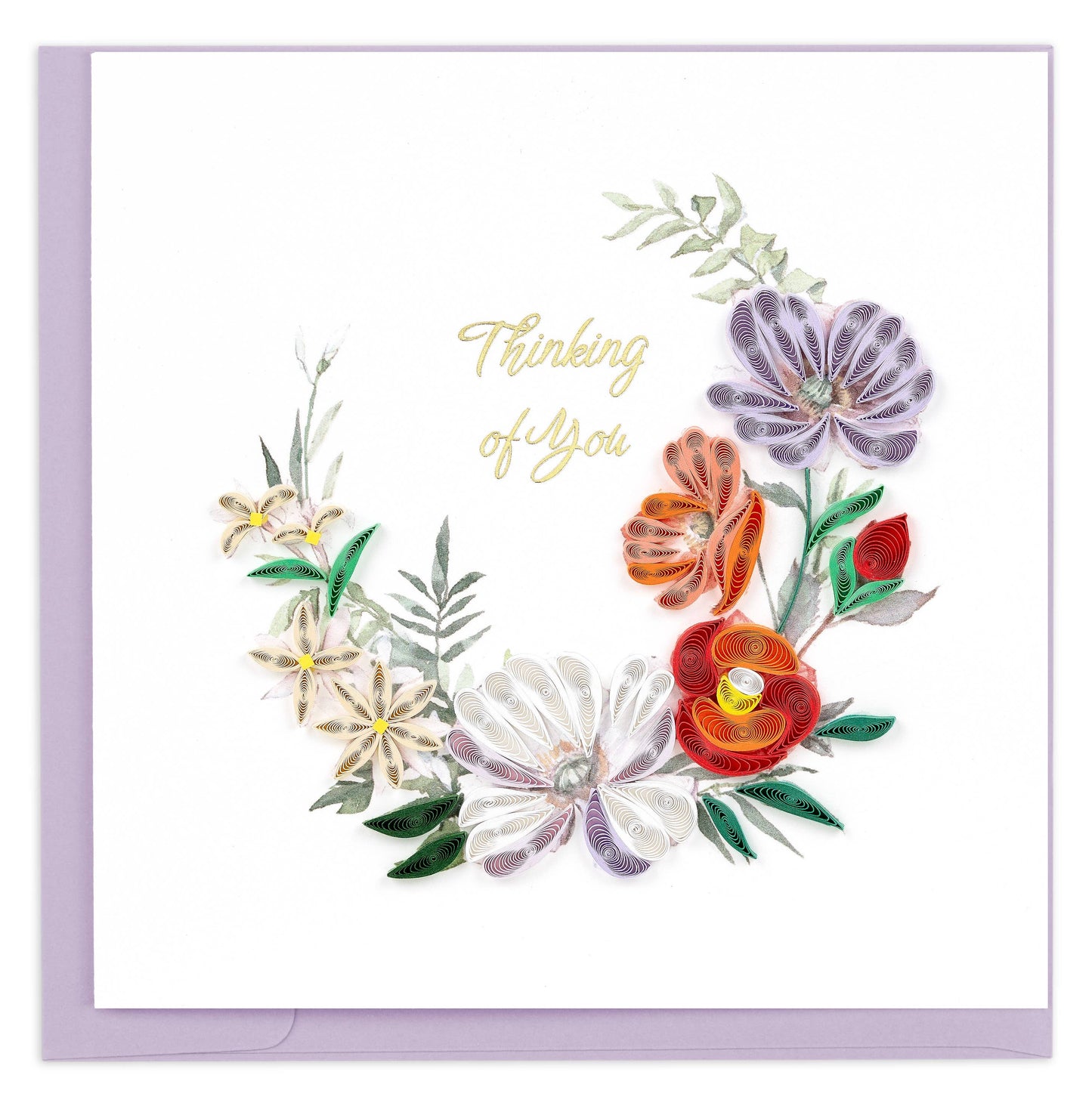 Quilled Thinking of You Floral Card