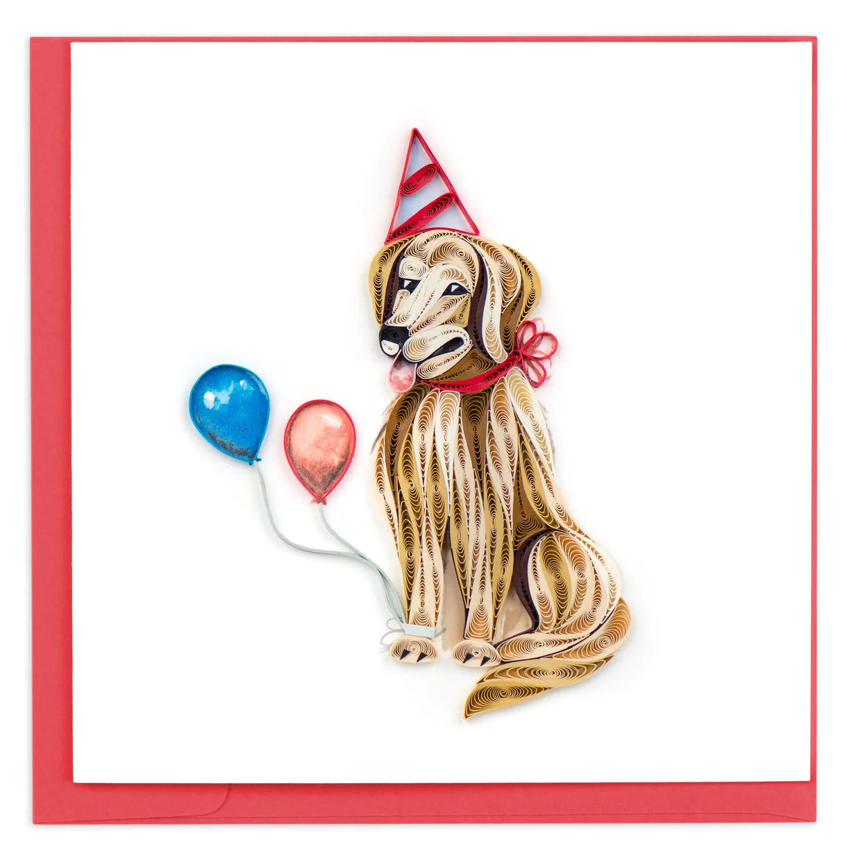Quilled Celebration Dog Card