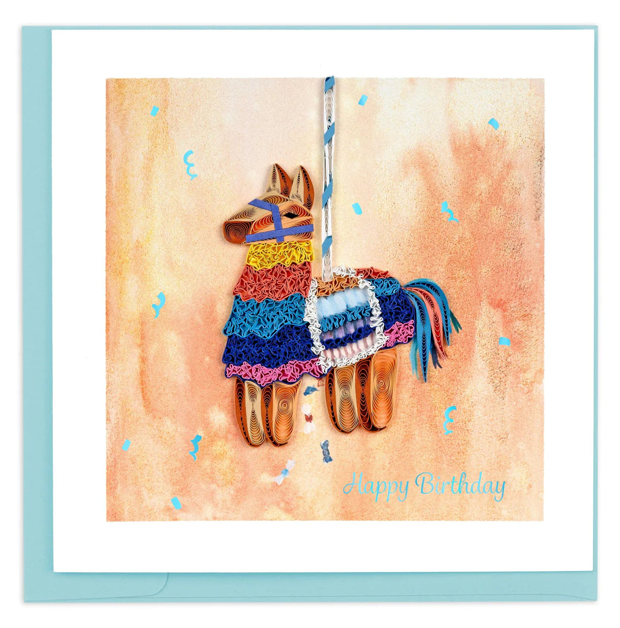 Quilled Birthday Pinata Card