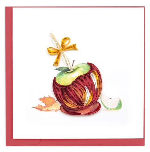 Quilled Candy Apple Card