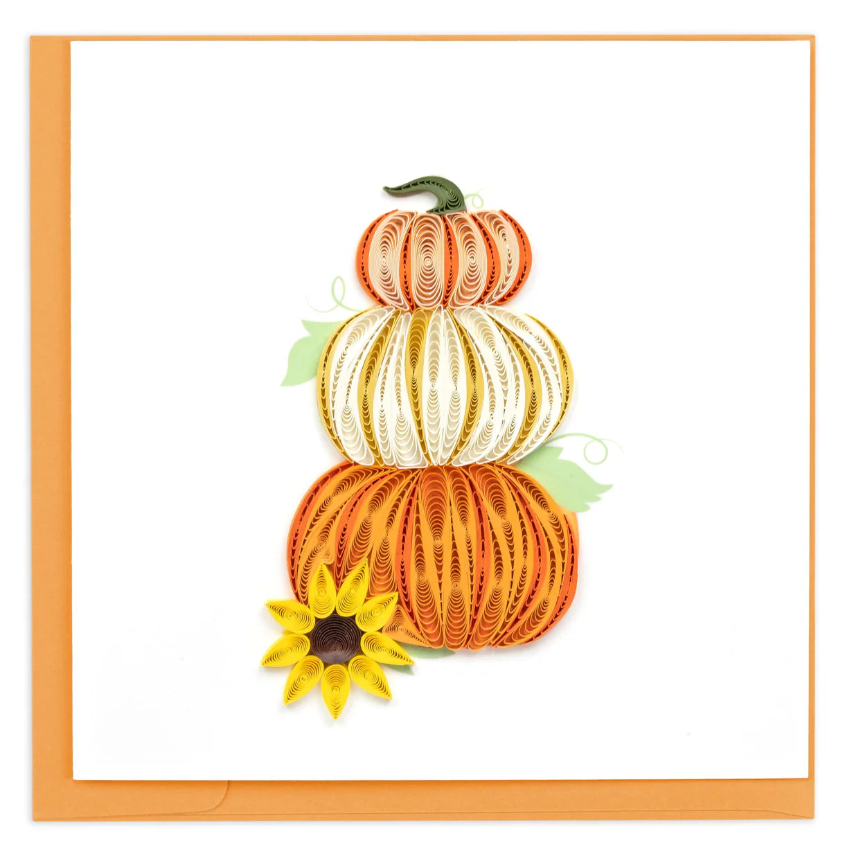 Quilled Stacked Pumpkins Card