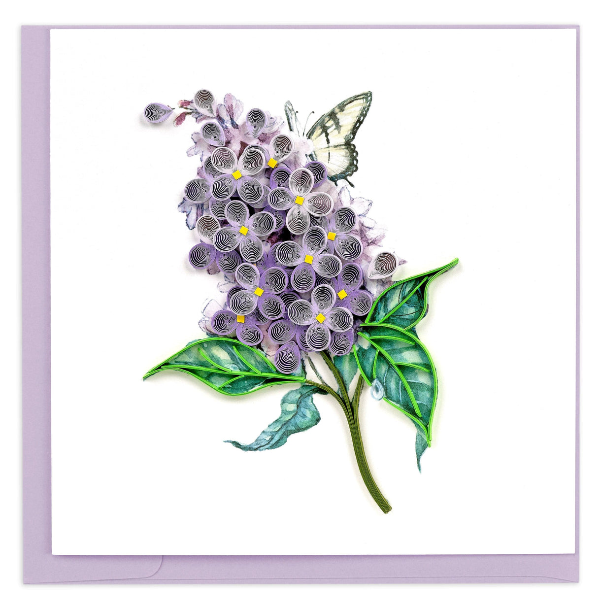 Quilled Lilac Flowers Card