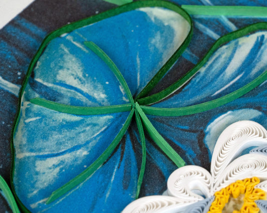 Quilled Lotus Pond Card