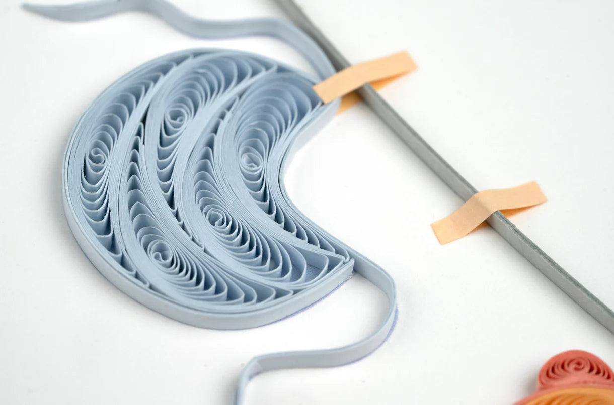 Quilled Baby Clothesline Card
