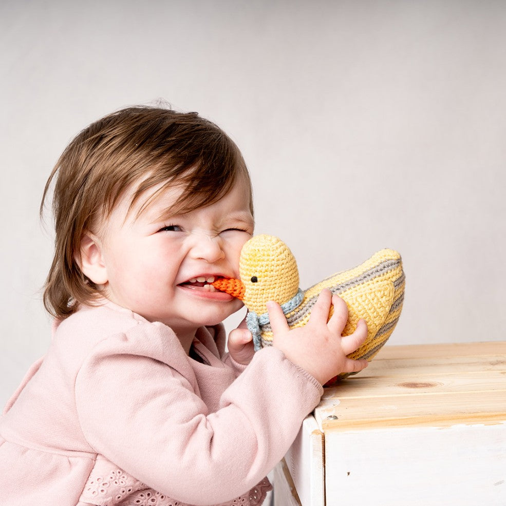 Crochet Yellow Duck Rattle