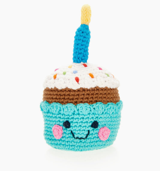 Crochet Birthday Cupcake Rattle