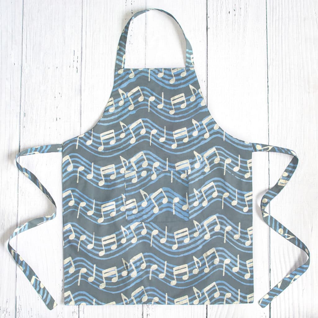 Reversible Batik Apron