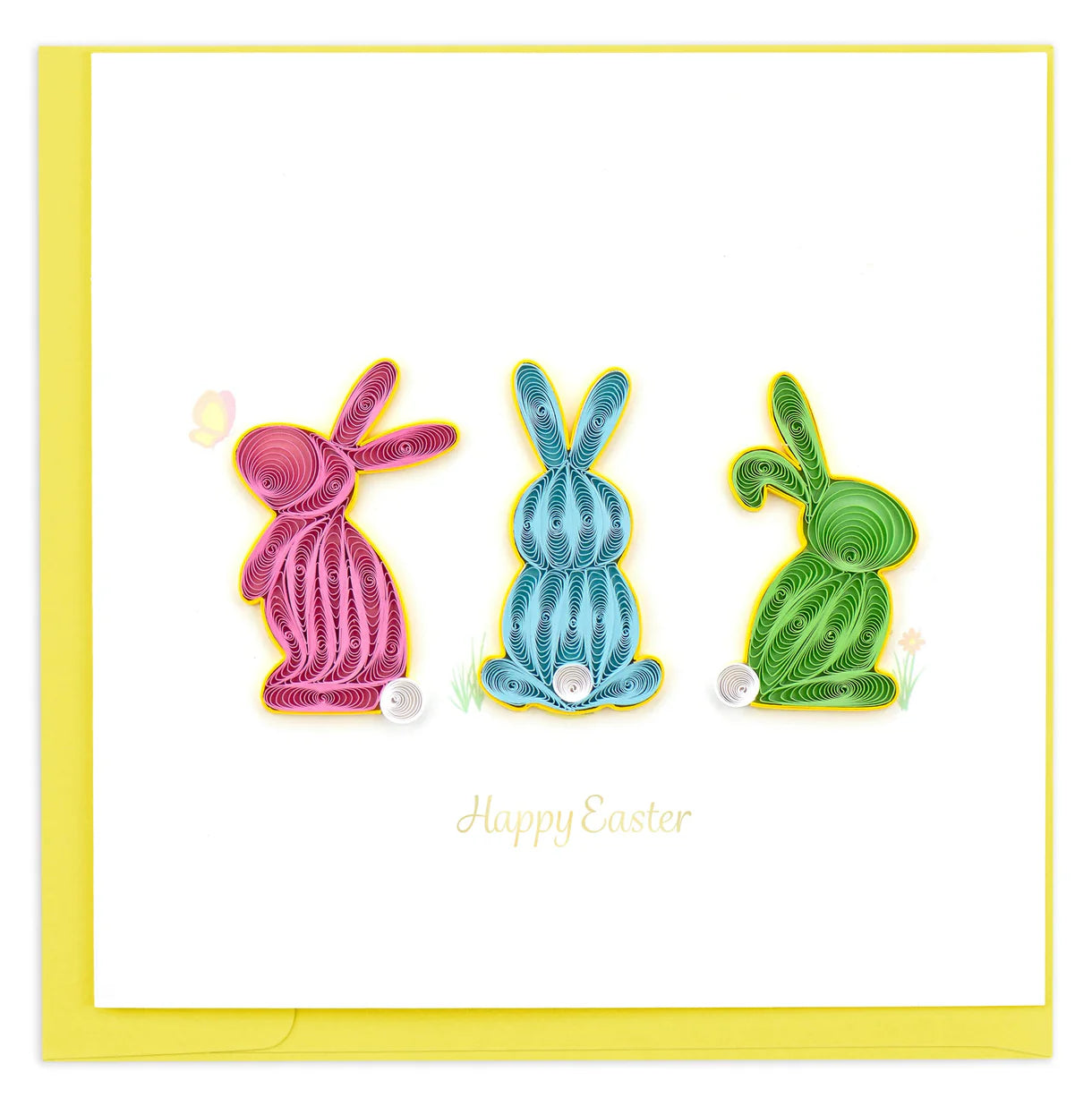 Quilled Easter Bunnies Card