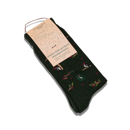 Socks that Protect Woodpeckers