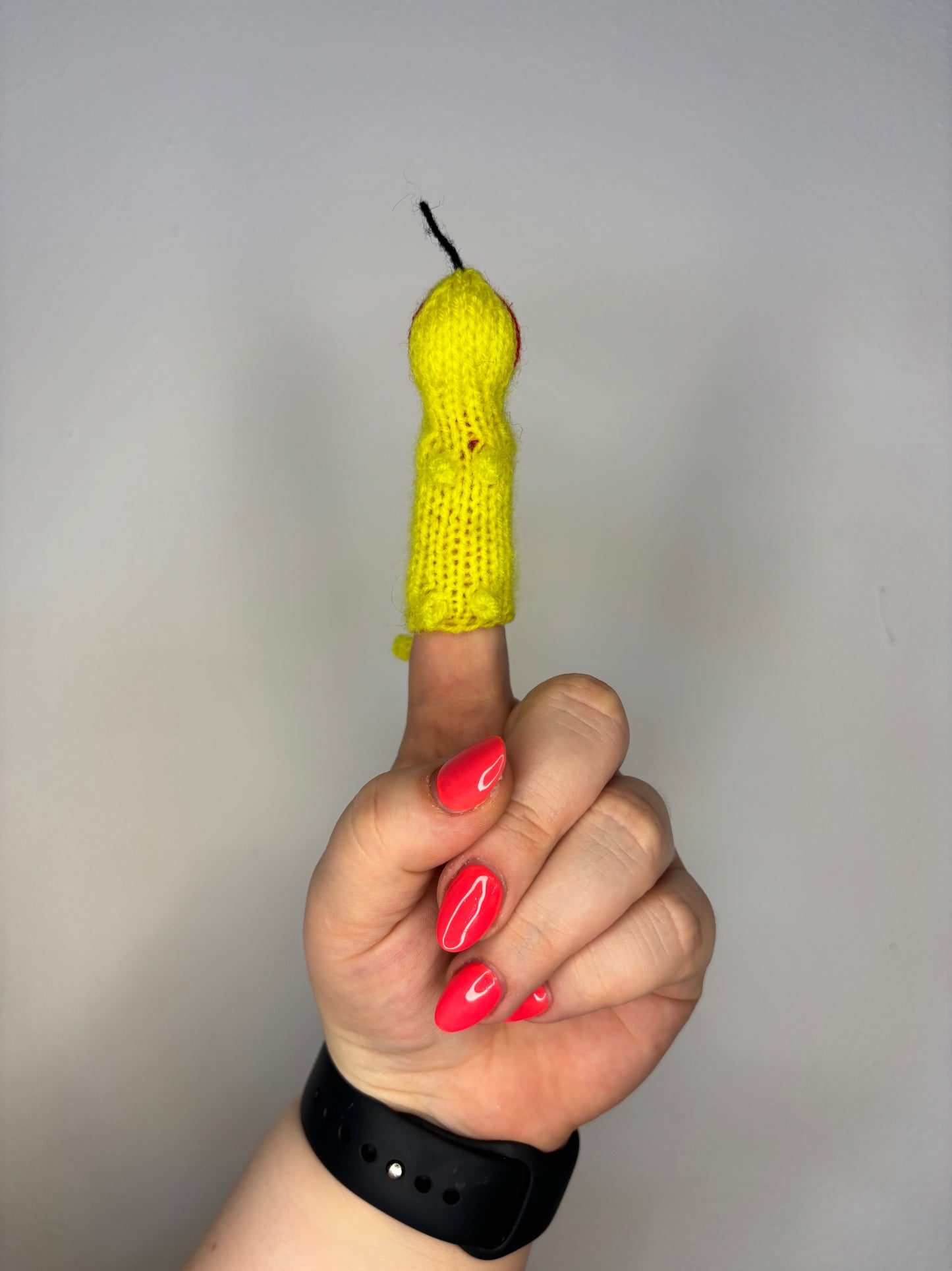 Yellow Lizard Finger Puppet