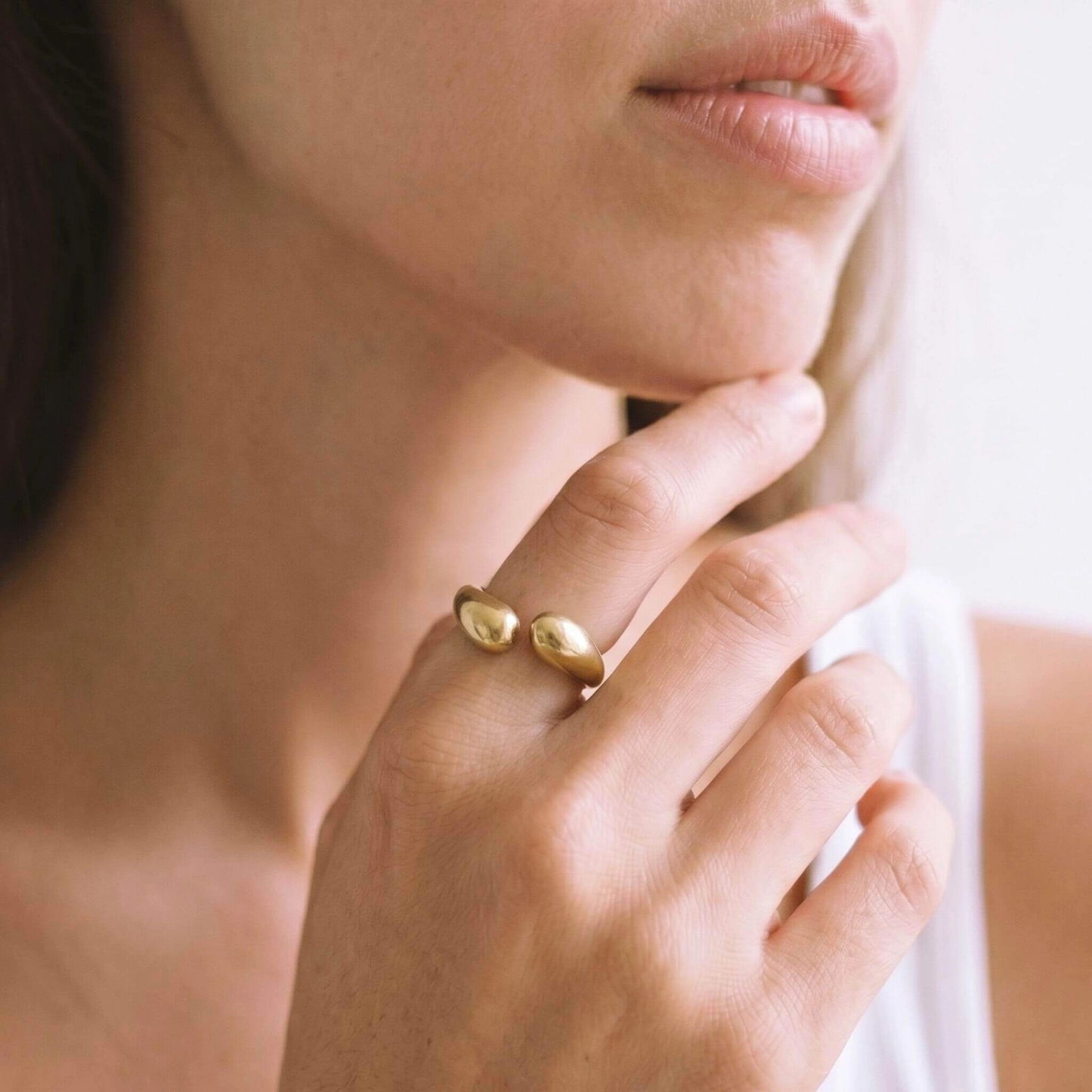 Asali Adjustable Brass Dash Ring