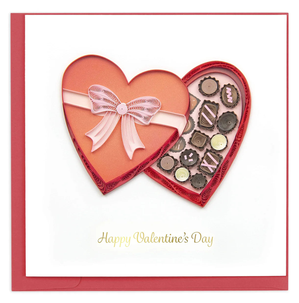 Quilled Box of Chocolates Card