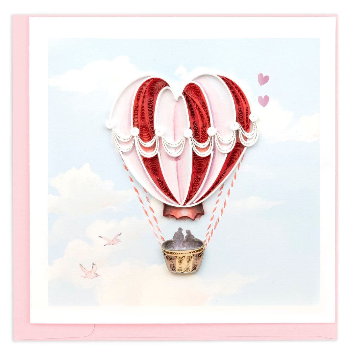 Quilled Heart Air Balloon Card