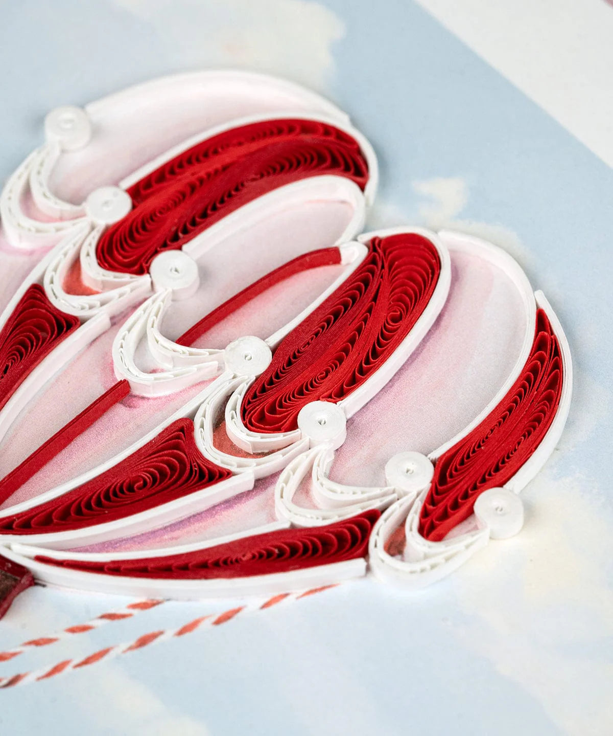 Quilled Heart Air Balloon Card