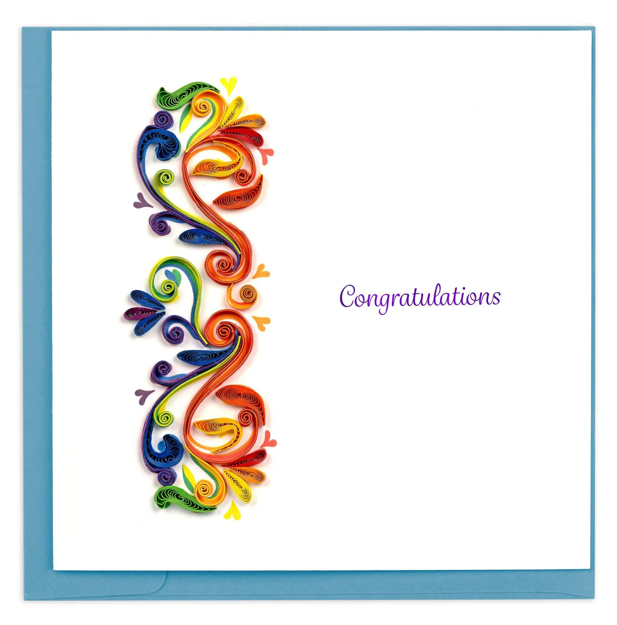 Rainbow Swirl Congrats Card