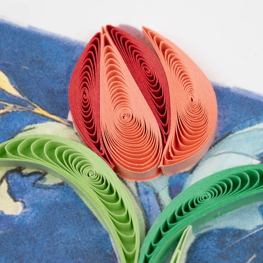 Quilled XOXO Roses Card