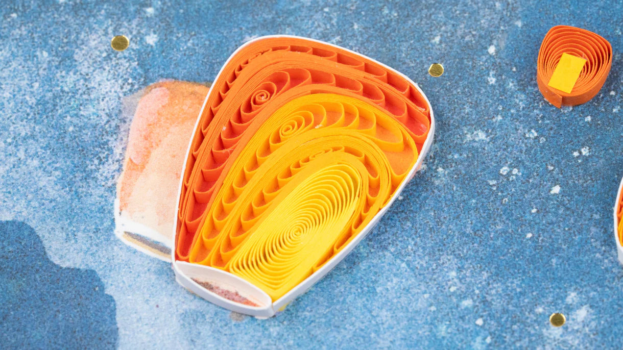 Quilled Sympathy Lanterns Card