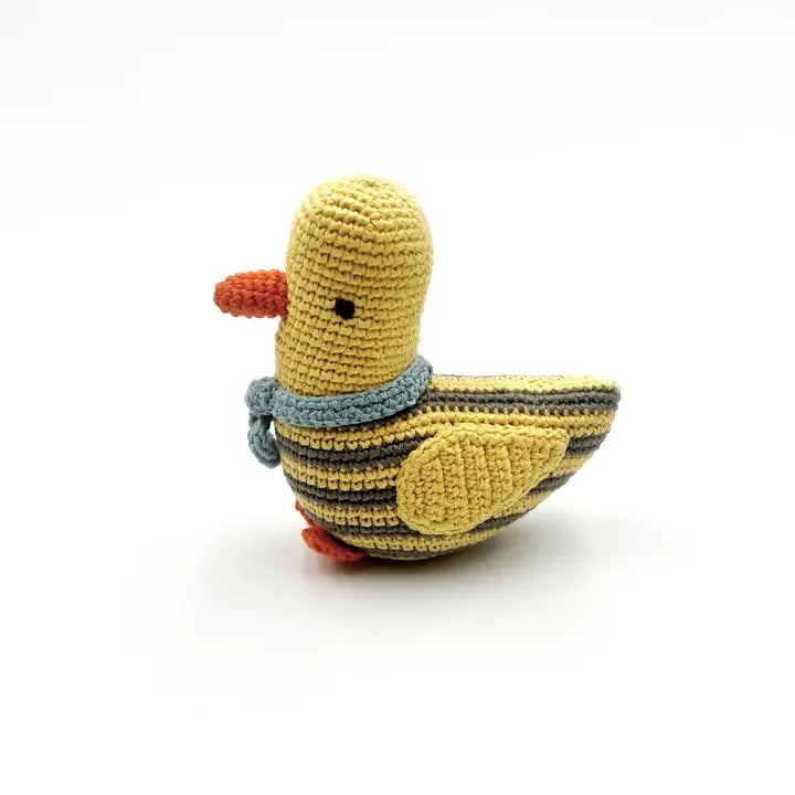 Crochet Yellow Duck Rattle