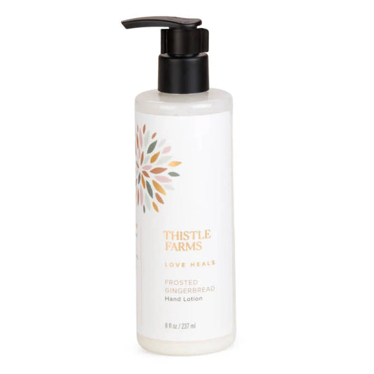 Clear bottle with black pump on a white background
