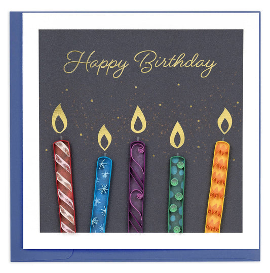 Quilled Make-a-Wish Candles Card