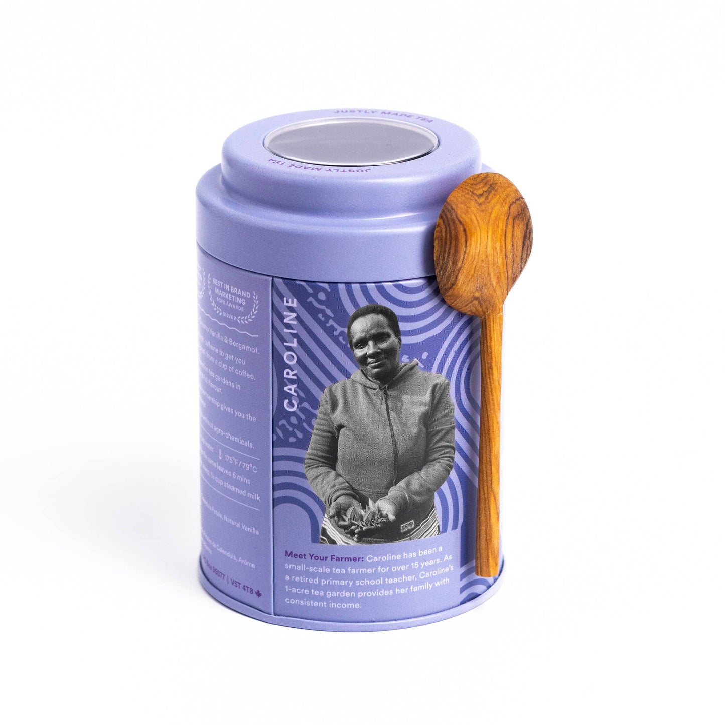 Cream Earl Grey Tea Tin & Spoon