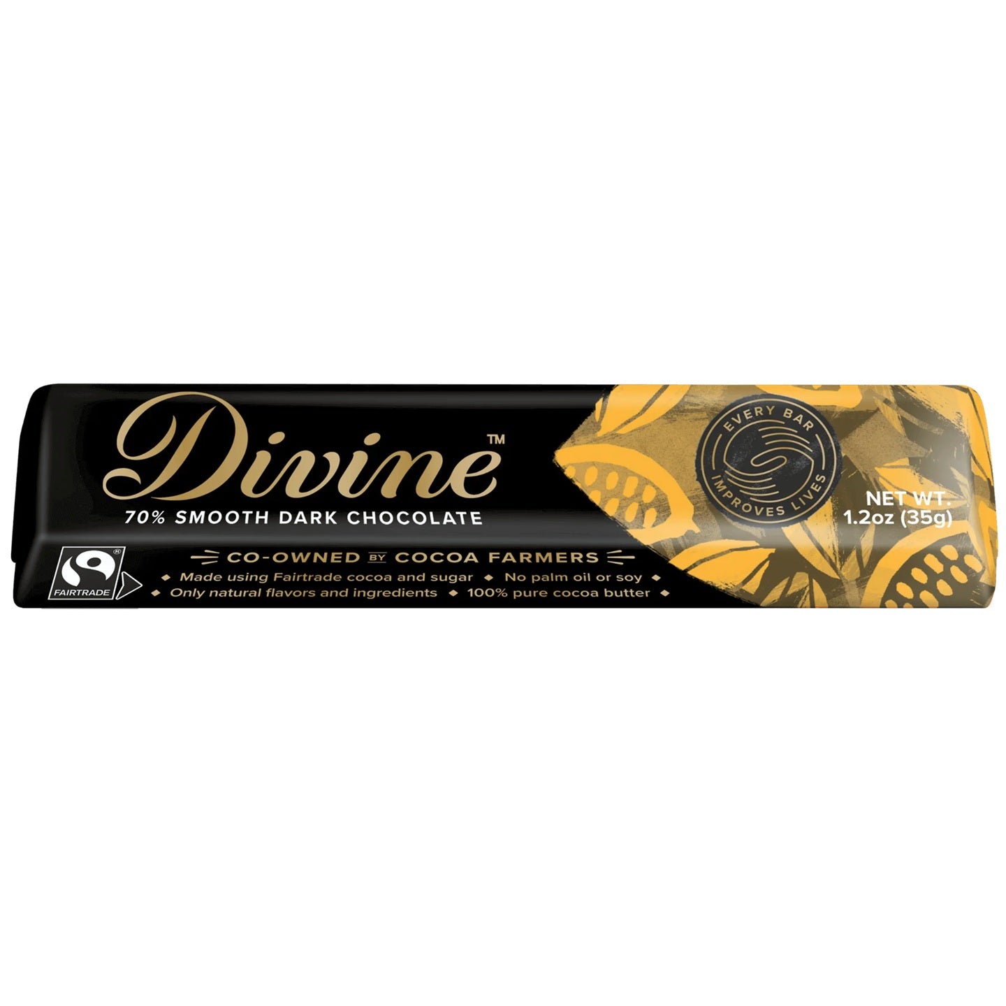 Divine 70% Smooth Dark Chocolate small bar