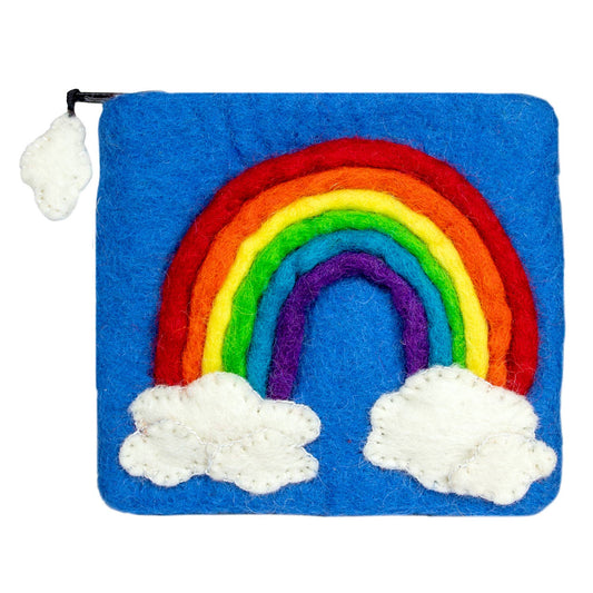 Felt Rainbow Coin Purse