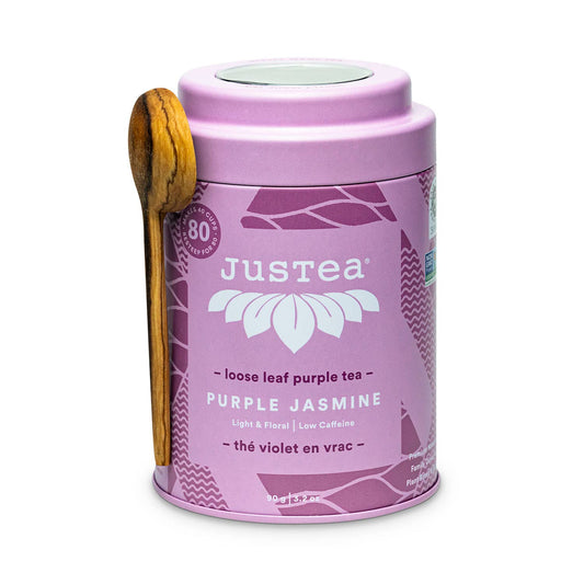 Purple Jasmine Tea Tin & Spoon