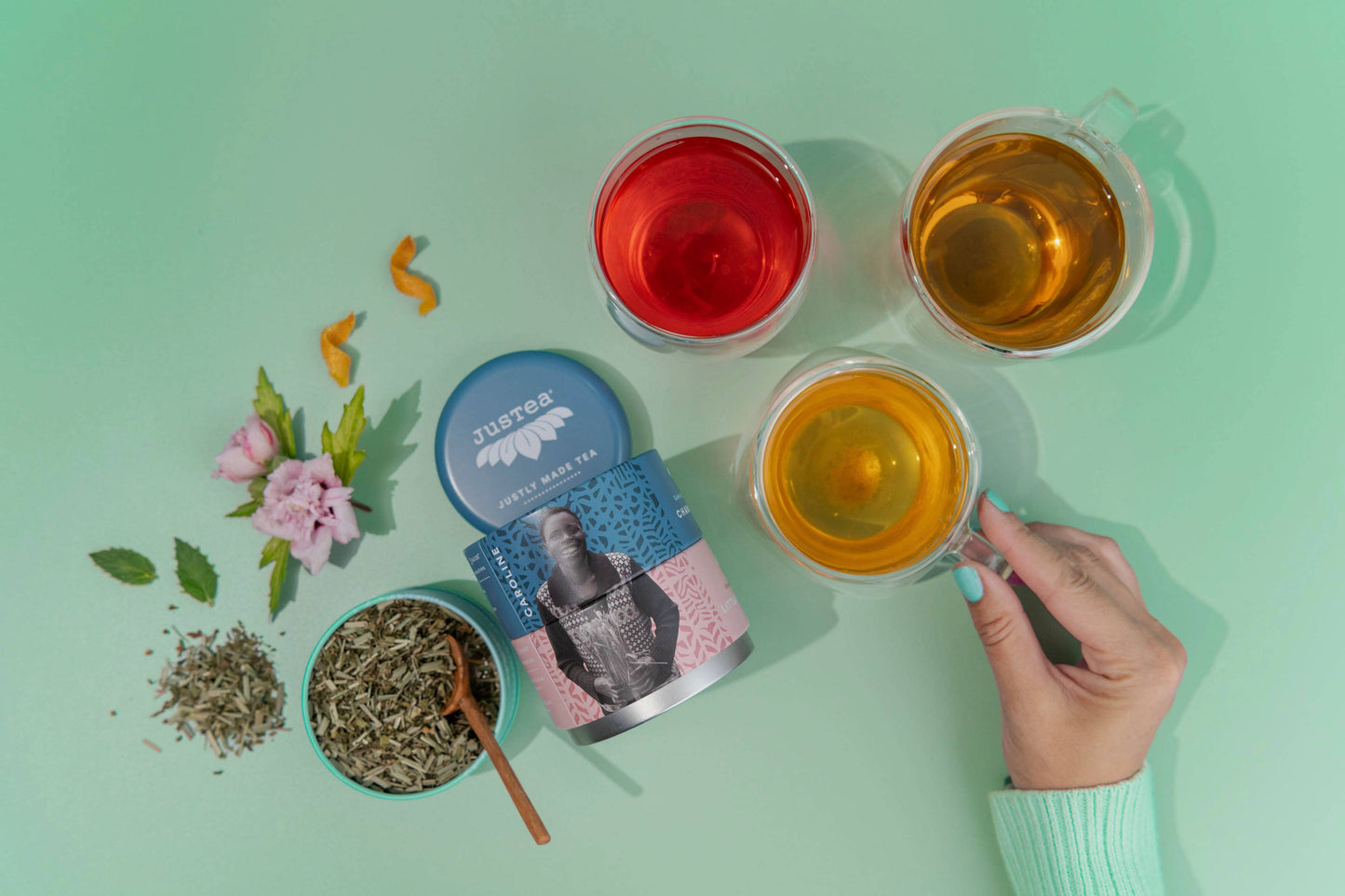 Herbal Tea Trio Tin & Spoon