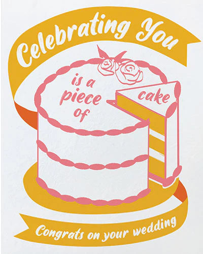 Piece of Cake Wedding Card