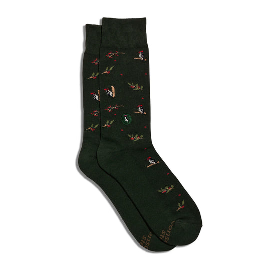 Socks that Protect Woodpeckers